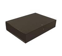 Q-Connect Box File Foolscap KF20017 75mm Black 5 Pack