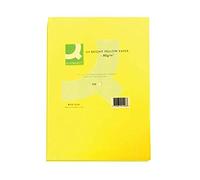 Q-Connect Bright Yellow Coloured A4 Copier Paper 80gsm Ream - KF01426