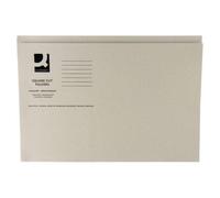 Q-Connect Buff Square Cut Folder Medium Weight Foolscap Kf01190, Brown, Pack Of 100