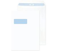 Q-Connect C4 Envelope 100 gsm Window Peel and Seal - White, Pack of 250