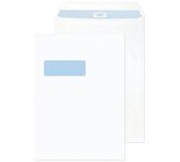 Q-Connect C4 Envelope 100 gsm Window Peel and Seal - White, Pack of 250