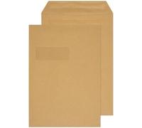 Q-Connect C4 Envelopes Window Pocket Self Seal 90gsm Manilla (Pack of 250) 9017501