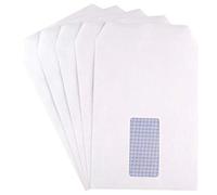 Q-Connect C5 Envelopes Window 100gsm Self Seal White [Pack of 500]