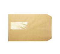 Q-Connect C5 Envelopes Window Pocket Peel and Seal 115gsm Manilla (Pack of 500)