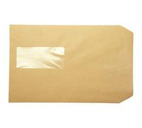 Q-Connect C5 Envelopes Window Pocket Peel and Seal 115gsm Manilla (Pack of 500)