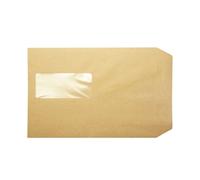 Q-Connect C5 Envelopes Window Pocket Peel and Seal 115gsm Manilla (Pack of 500)