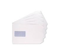 Q-Connect C5 Envelopes Wdw Pocket SelfSeal 100gsm White Pk 500-KF71466