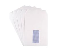 Q-Connect C5 Envelopes Window Pocket Self Seal 90gsm White (Pack of 20x25)