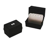 Q-Connect Card Index Box 152 x 102mm Black KF10010