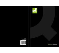 Q-Connect Hardback Casebound Notebook A4 Black 192pp Pk 3 - KF03725