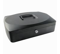 Q-Connect Cash Box 10 Inch Black KF02603