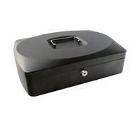 Q-Connect Cash Box 10 Inch Black Ref KF02603