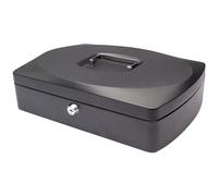 Q-Connect Cash Box 12 Inch Black KF02604
