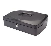 Q-Connect Cash Box 12 Inch Black