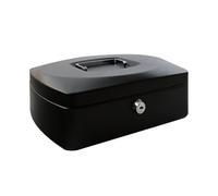 Q-Connect Cash Box 12 Inch Black KF02604