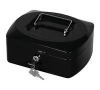 Q-Connect Cash Box 8 Inch Black
