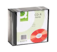 Q-Connect Cd-R 700Mb/80Minutes In Slim Jewel Case (Pack Of 10)
