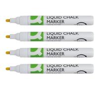 Q-Connect Chalk Markers Medium Tip White (Pack of 4)