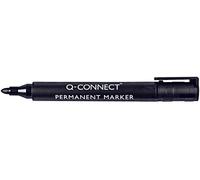Q-Connect Permanent Marker Pen Bullet Tip Black (Pack of 10) KF26045