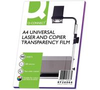 Q-Connect Clear Over Head Projector Film (Pack of 100) a4