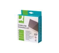 Q-CONNECT KF32155A 23 Pce COMPUTER CLEANING KIT Air Fluid & Wet n Dry Wipes NEW
