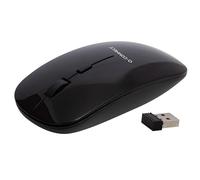 Q-Connect Computer Mouse/Wireless/4 Buttons/Light/Compact/Left and Right Handed Users/Quiet Buttons/Sensitive/for Work/Home/Laptop/Glossy Surface/Black