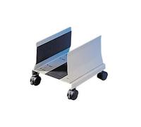 Q-Connect CPU Adjustable Square Computer Tower Holder with Wheeled Castor Base