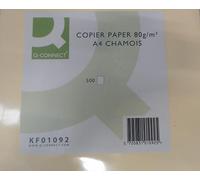 Q-Connect Cream A4 Copier Paper 80gsm Ream (Pack of 500) KF01092