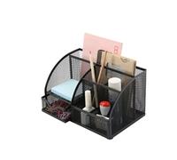 Q-Connect Curve Desktop Organiser Black