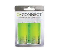 Q-Connect D LR20 Alkaline Batteries 1.5V Pack of 2 KF00491