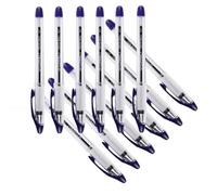 Q-Connect Delta Ballpoint Pen Medium Blue (12 Pack)