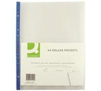 Q-Connect Delux A4 Punched Pocket - Clear (25 Pack) KF01122