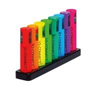 Q-Connect Deskset With 8 Neon Highlighters (Pack of 8) KF11399