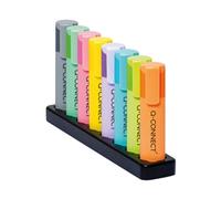 Q-Connect Deskset With 8 Pastel Highlighters (Pack of 8) KF17806