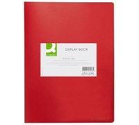 Q-Connect Polypropylene Display Book 40 Pocket A4 Red Ref KF01258