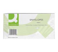 Q-Connect DL Envelope 100 gsm Window Peel & Seal White Pack of 500