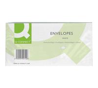 Q-Connect Dl Envelope 100 Gsm Window Peel And Seal - White, Pack Of 500