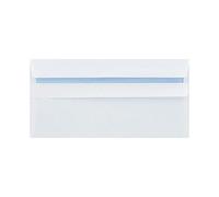 Q-Connect DL Envelope Wallet Self Seal 80gsm White (250 Pack) KF07556