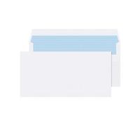 Q-Connect DL Envelopes Plain Wallet Self Seal 80gsm White - KF3454