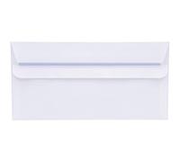 Q-CONNECT DL Envelopes Plain Wallet Self-Seal KF3454 80gsm White 1000 Pack