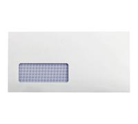 Q-Connect DL Envelopes Window Recycled Self Seal 100gsm - KF3505
