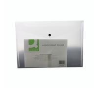 Q-Connect Polypropylene Document Folder A4 Clear (Pack of 12) KF01244Q