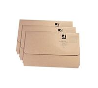 Q-Connect KF26090 Document Wallet Recycled Kraft