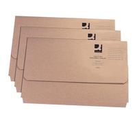 Q-Connect Document Wallet Foolscap Buff (50 Pack) Kf26090, Brown