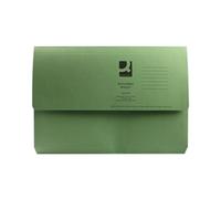 Q-CONNECT Document Wallet Foolscap Green – Pack of 50 (KF23012)