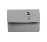 Q-Connect Document Wallet Foolscap Grey (Pack of 50) KF23013+ Free finchley Refill Pen (3)
