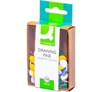 Q-Connect Drawing Pins Coloured (1200 Pack) KF02020Q