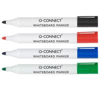 Q-Connect Drywipe Marker Pen Assorted (Pack Of 10), Black