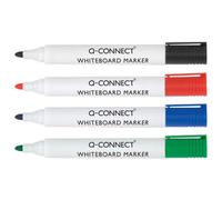 Q-Connect Drywipe Marker Pen Assorted (Pack Of 4)