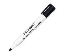 Q-Connect Drywipe Marker Pen Black (Pack of 10) Ref KF26035